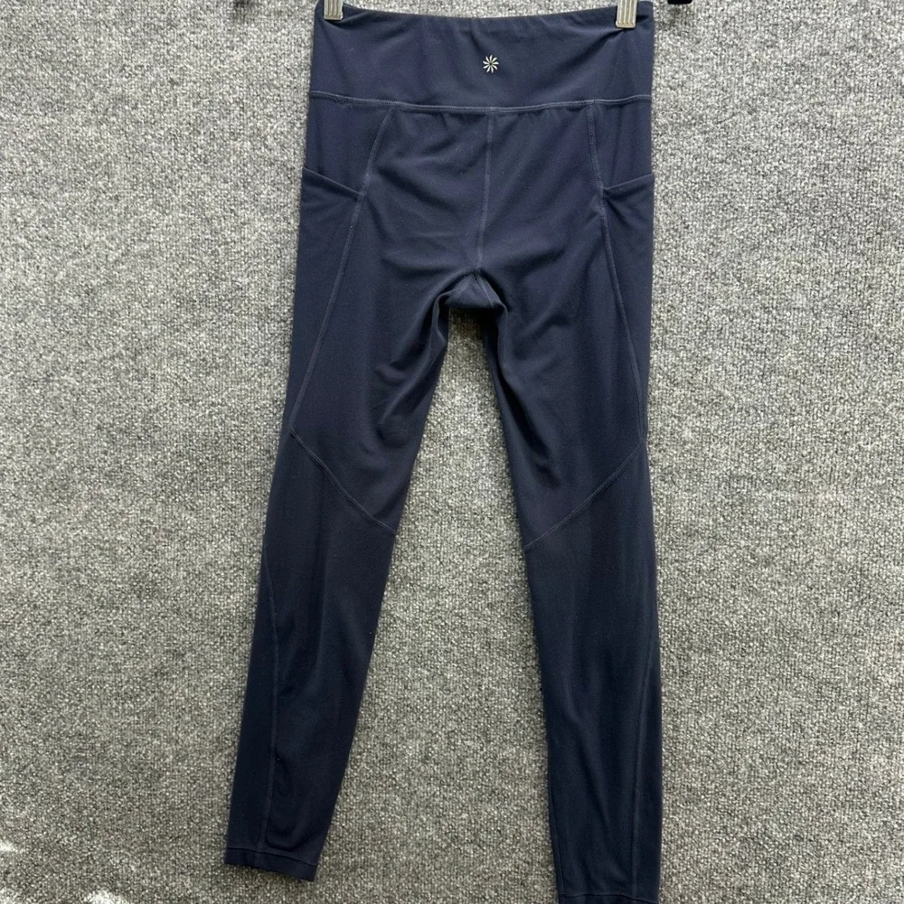 Athleta Girl High Rise Stash Your Treasures Tight Navy Blue Leggings XL 14
